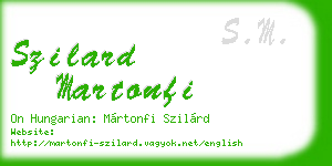 szilard martonfi business card